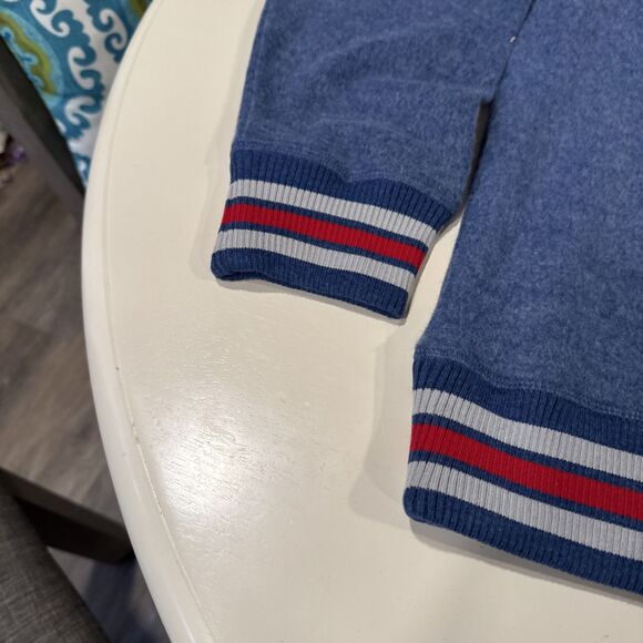 Nascar Daytona Sweatshirt Retro Applique Embroidered Crewneck Blue Soft L - Picture 4 of 8